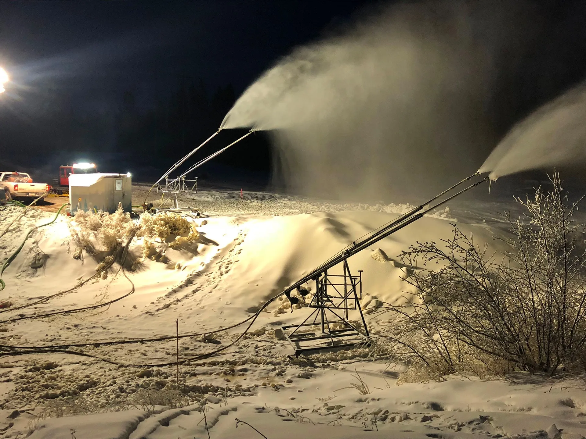 snow making equipment tower